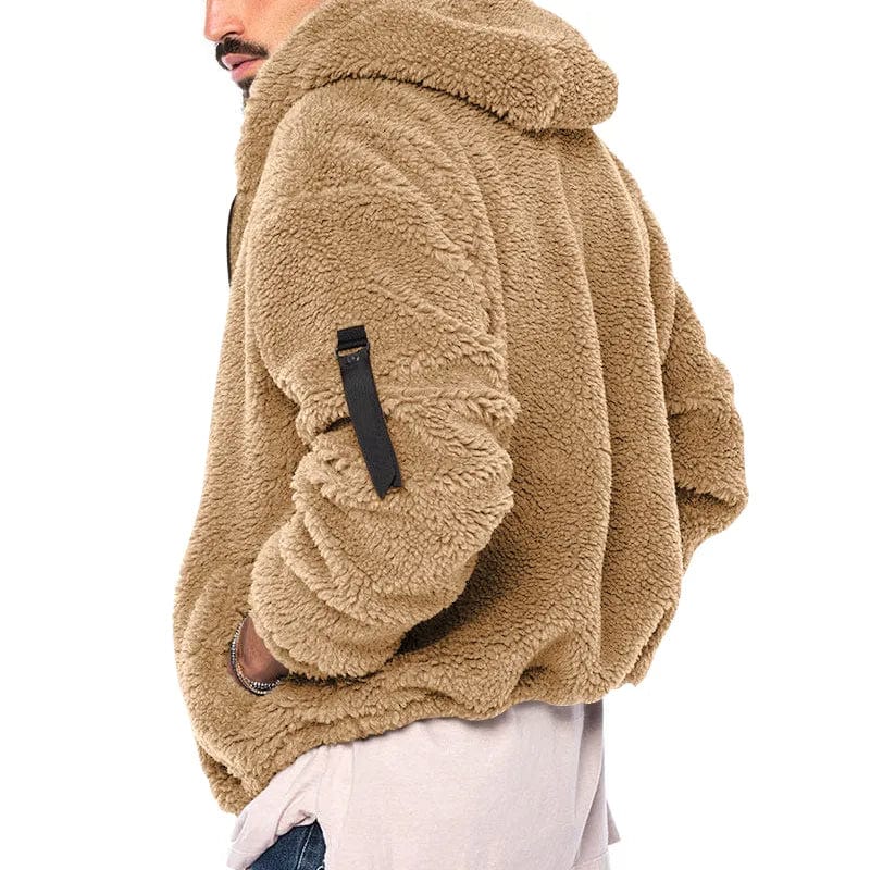 Gevoerde Hoodie met Rits en Zak op de Mouw voor Volwassenen | Ideaal voor de Winter