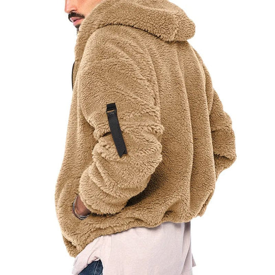 Gevoerde Hoodie met Rits en Zak op de Mouw voor Volwassenen | Ideaal voor de Winter