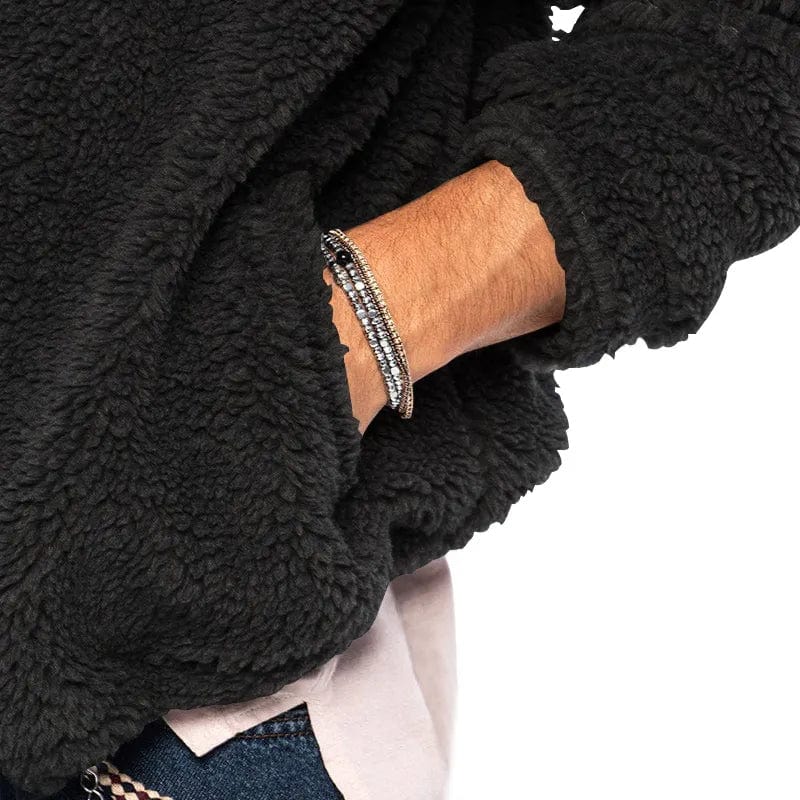 Gevoerde Hoodie met Rits en Zak op de Mouw voor Volwassenen | Ideaal voor de Winter