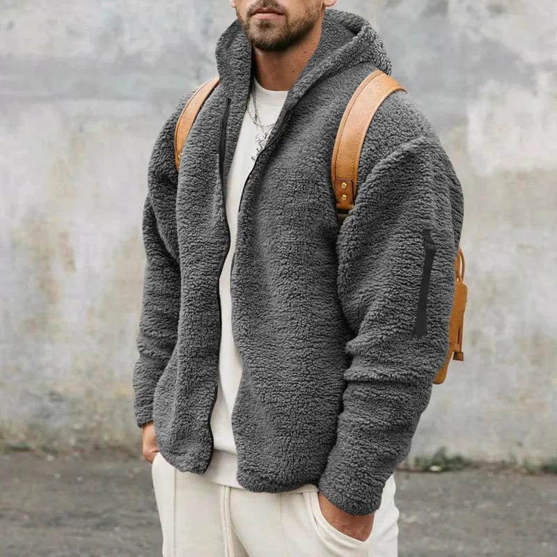 Gevoerde Hoodie met Rits en Zak op de Mouw voor Volwassenen | Ideaal voor de Winter