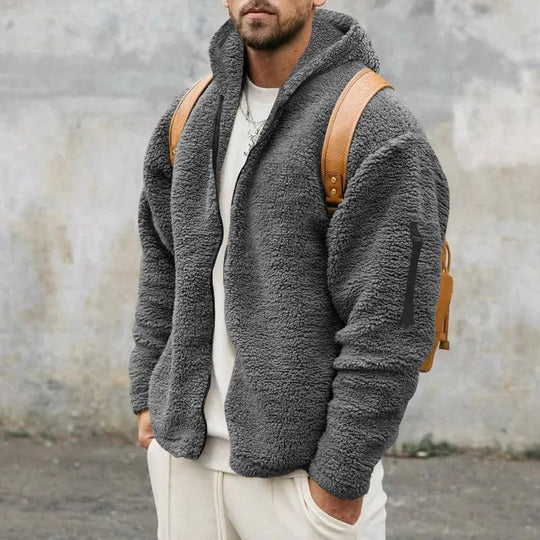 Gevoerde Hoodie met Rits en Zak op de Mouw voor Volwassenen | Ideaal voor de Winter