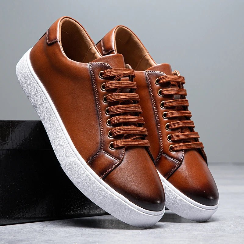 Enzo | Heren Sneaker van Leer
