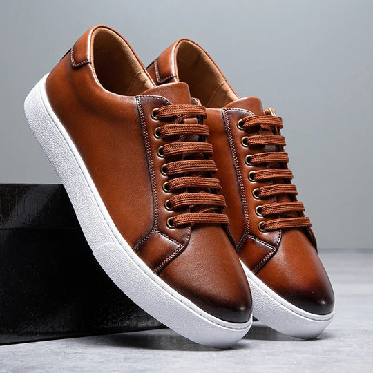 Enzo | Heren Sneaker van Leer
