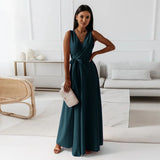 Elegante Maxi Jurk met Wikkeldecolleté