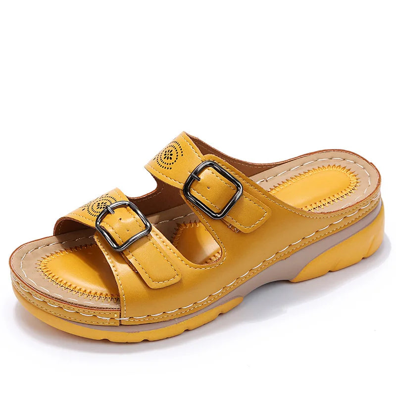 Dames orthopedische slippers met verstelbare banden
