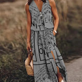Luchtige Zomer Maxi Jurk zonder Mouwen