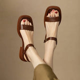 Stijlvolle Dames Sandalen met Lage Hak en Band