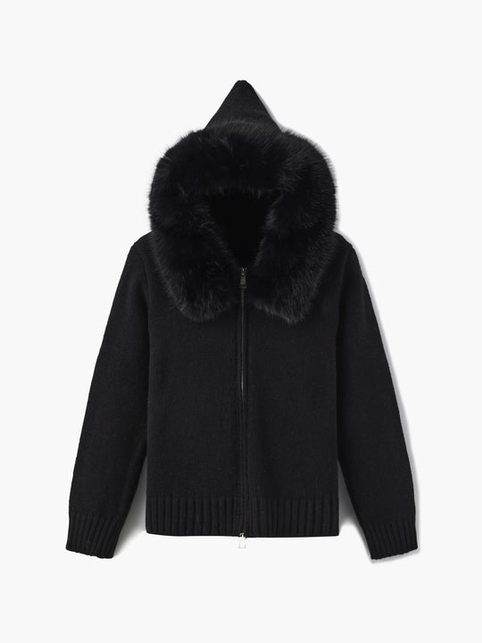 Dames Nepbont Jas | Omgeslagen Kraag | Herfst & Winter | Elegante Bovenkleding