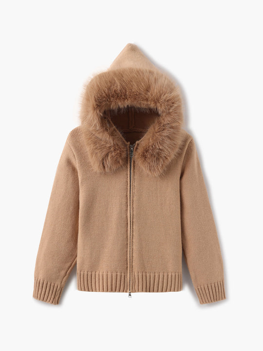 Dames Nepbont Jas | Omgeslagen Kraag | Herfst & Winter | Elegante Bovenkleding
