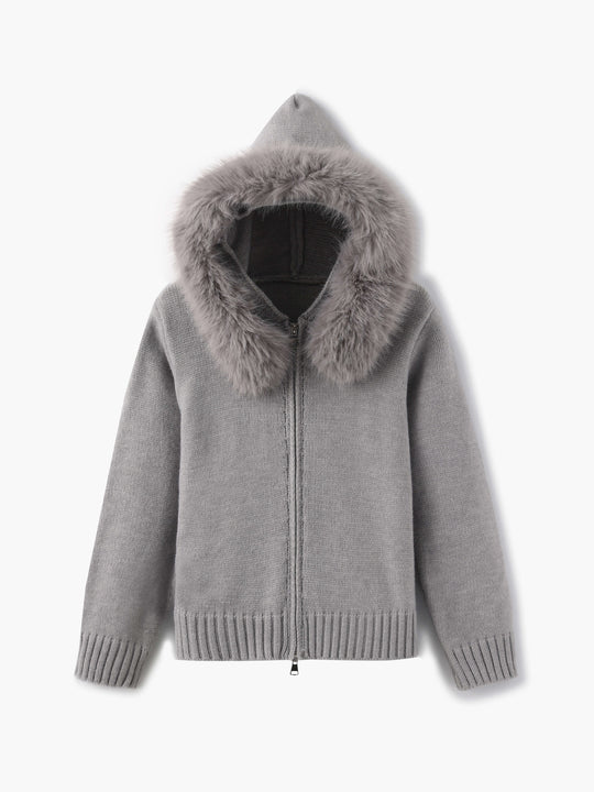 Dames Nepbont Jas | Omgeslagen Kraag | Herfst & Winter | Elegante Bovenkleding