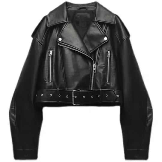Heidi-Mode | Moderne Korte Bikerjacke | Stijlvol en Veelzijdig