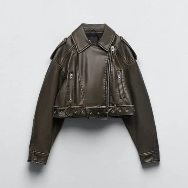Heidi-Mode | Moderne Korte Bikerjacke | Stijlvol en Veelzijdig