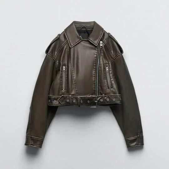 Heidi-Mode | Moderne Korte Bikerjacke | Stijlvol en Veelzijdig