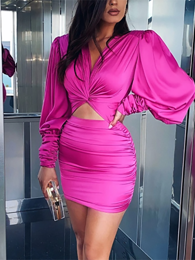 Avondjurk "Chic lantern sleeve"