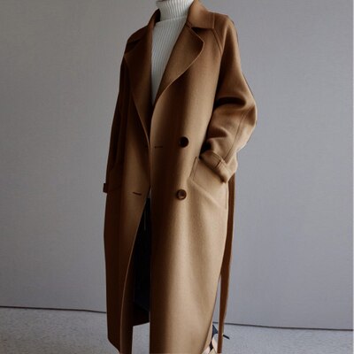 Dames Lange Winterjas | Elegante Warme Buitenkleding | Casual & Klassiek