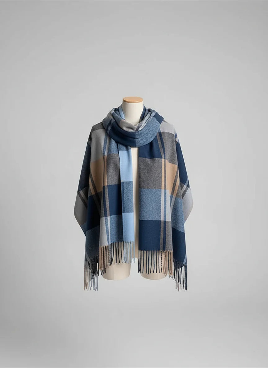 Lange Geruite Sjaal voor Dames | Ideaal voor het Koude Seizoen