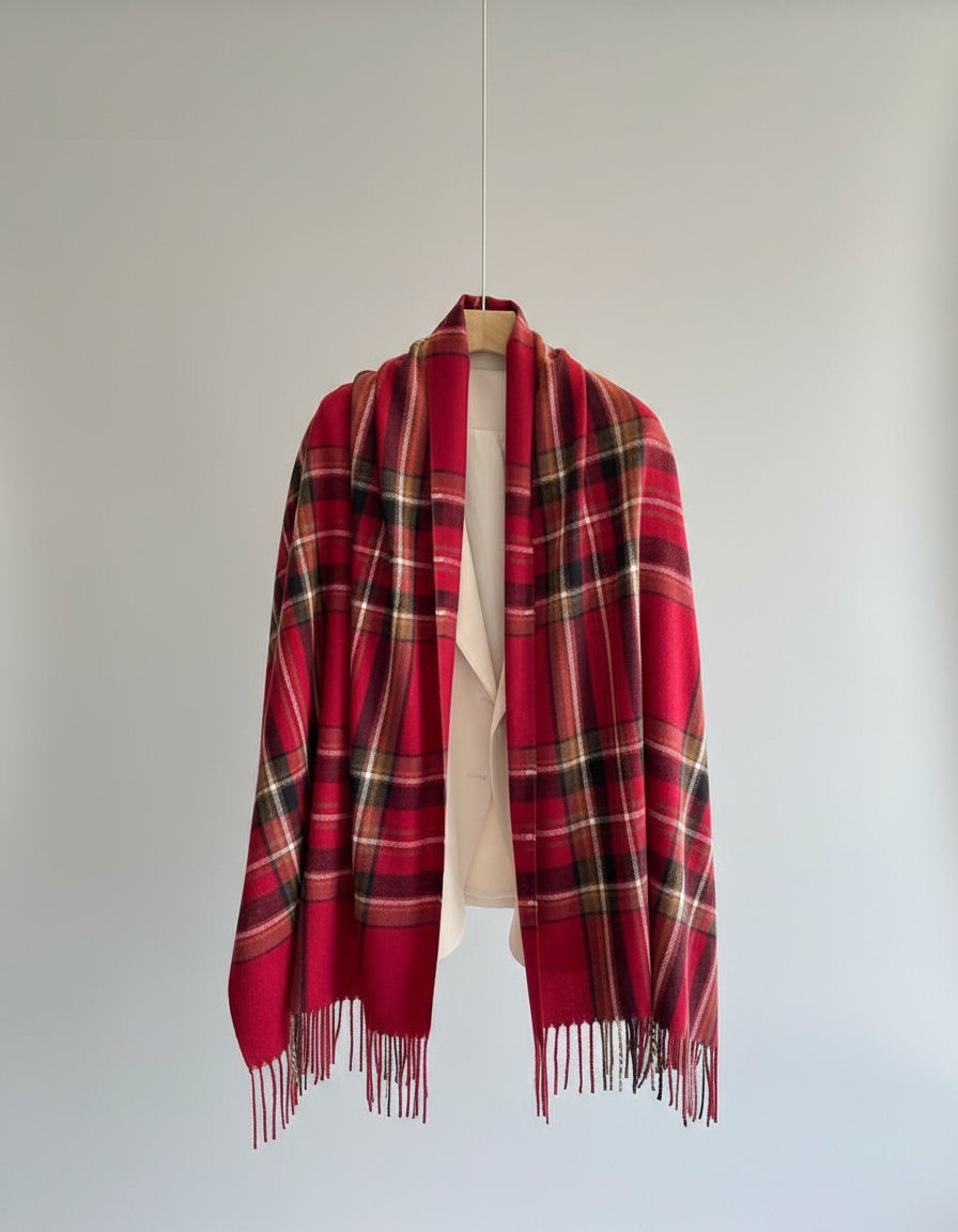 Lange Geruite Sjaal voor Dames | Ideaal voor het Koude Seizoen