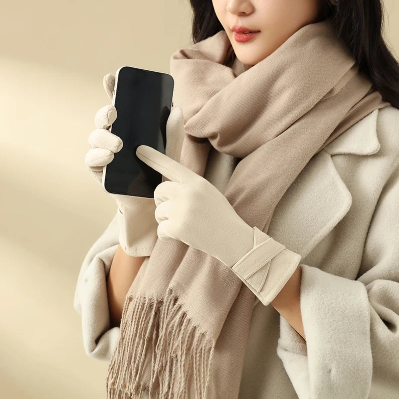 Handschoenen met Zachte Afwerking en Aansluitende Pasvorm voor Vrouwen | Ideaal voor Buitenactiviteiten in de Winter
