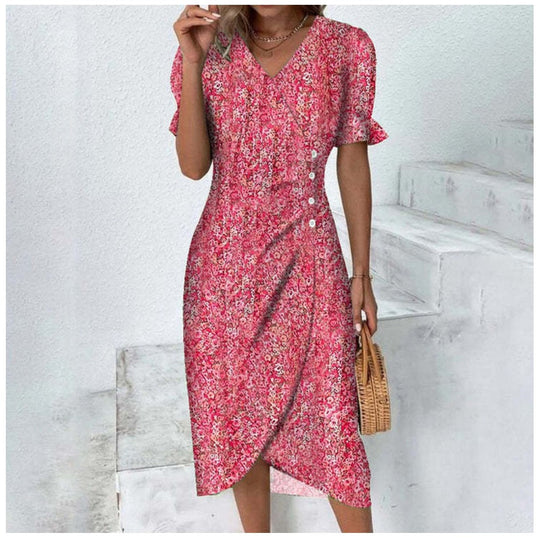 Billie Midi Jurk met Lange Mouwen – Tijdloos, Chic en Comfortabel