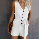 SCARLETTE - Relaxed V-Neck Romper