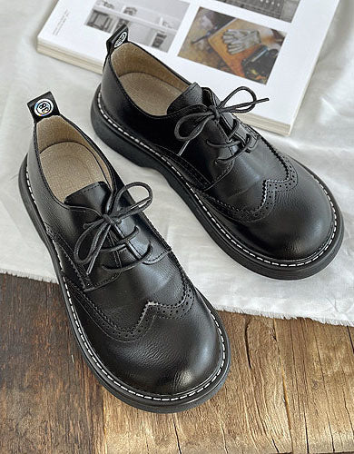 Liza - stijlvolle brede broque stijl oxford schoenen dames