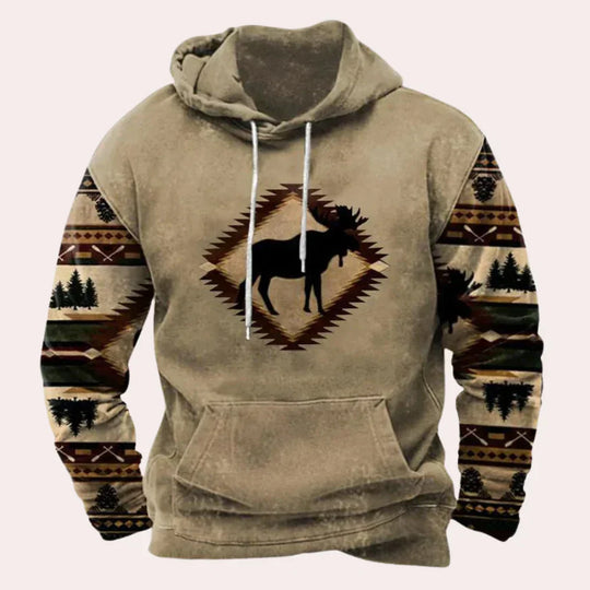 Heren Hoodie met Casual Pasvorm | Ideaal voor Vrije Tijd en Ontspanning