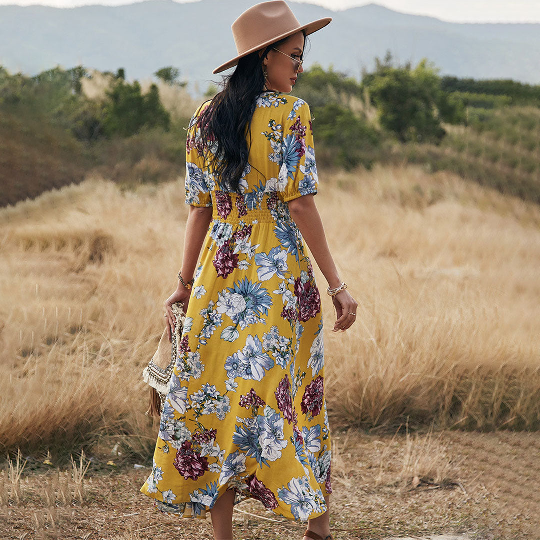 RAINA - Zomerjurk met Bloemenprint