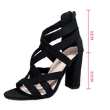 Dames gladiator sandalen met hoge hak
