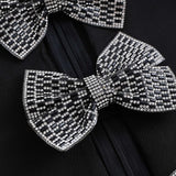 Rhinestone Strik Uitsnede Mini Jurk