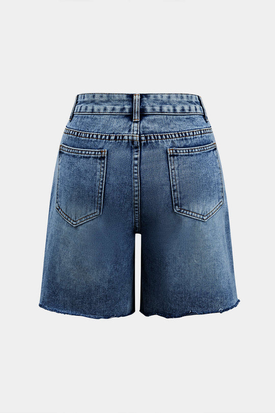 Denim Knopzak Shorts