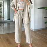 Luna - Comfortabele Blouse en Broek Set voor Stijlvolle Ontspanning