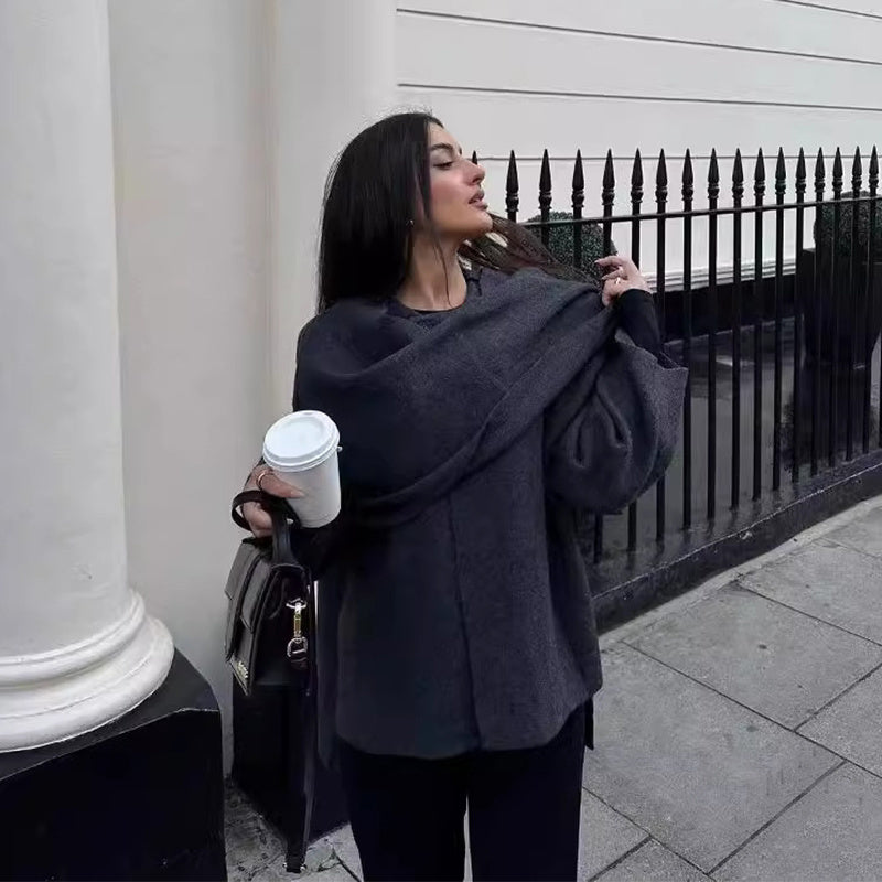 Dames Wollen Jas | Oversized Fit | Warme Wolmix | Button-Up Sluiting