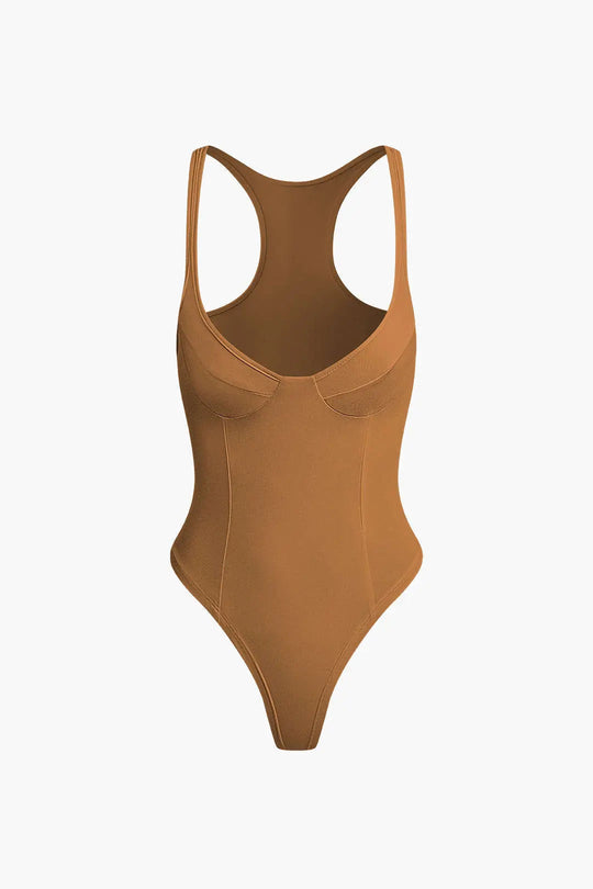 Celia - Dames Bodysuit met Diepe V-Hals