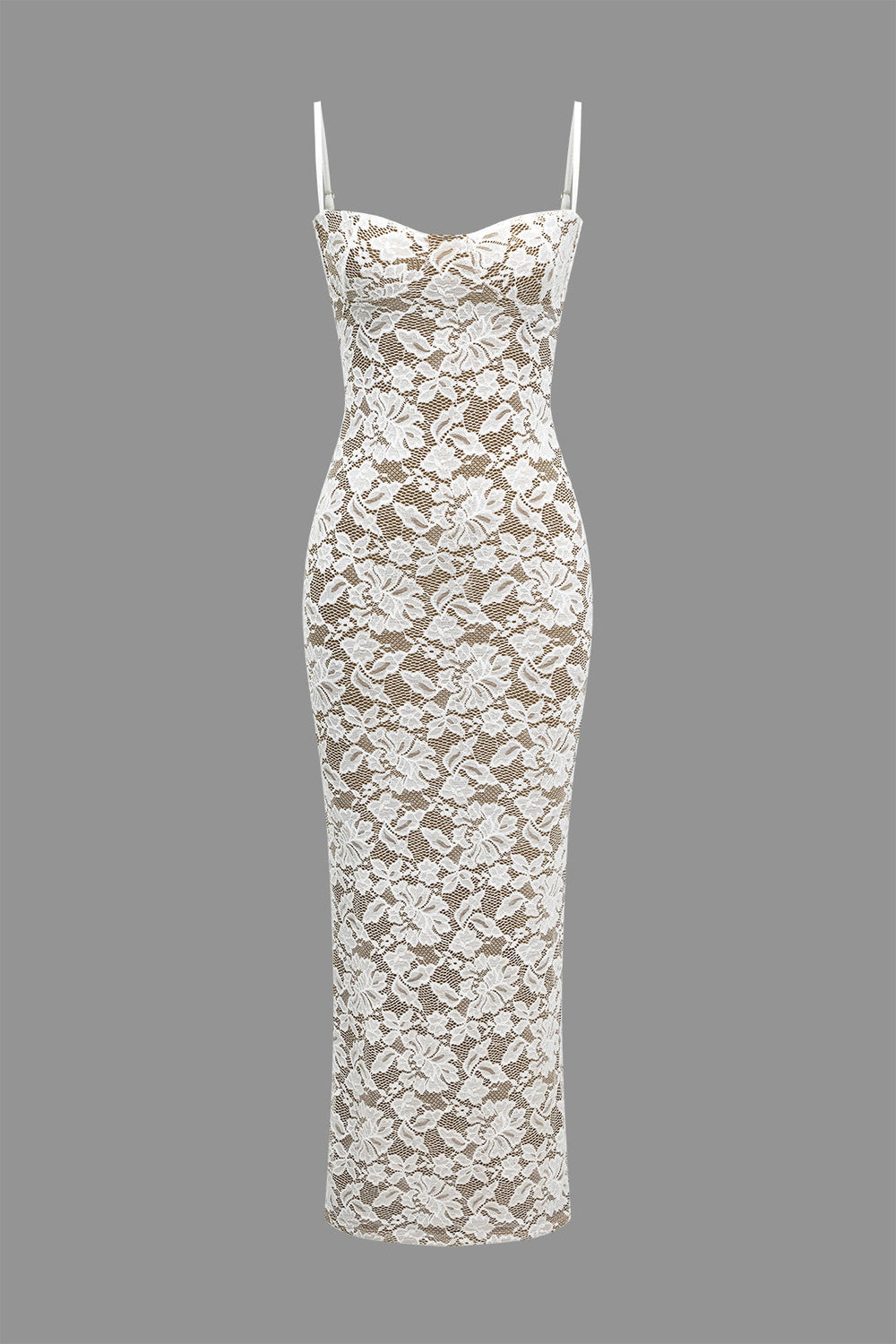 Kant Split Slip Maxi Jurk