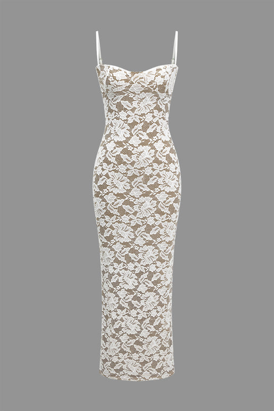 Kant Split Slip Maxi Jurk