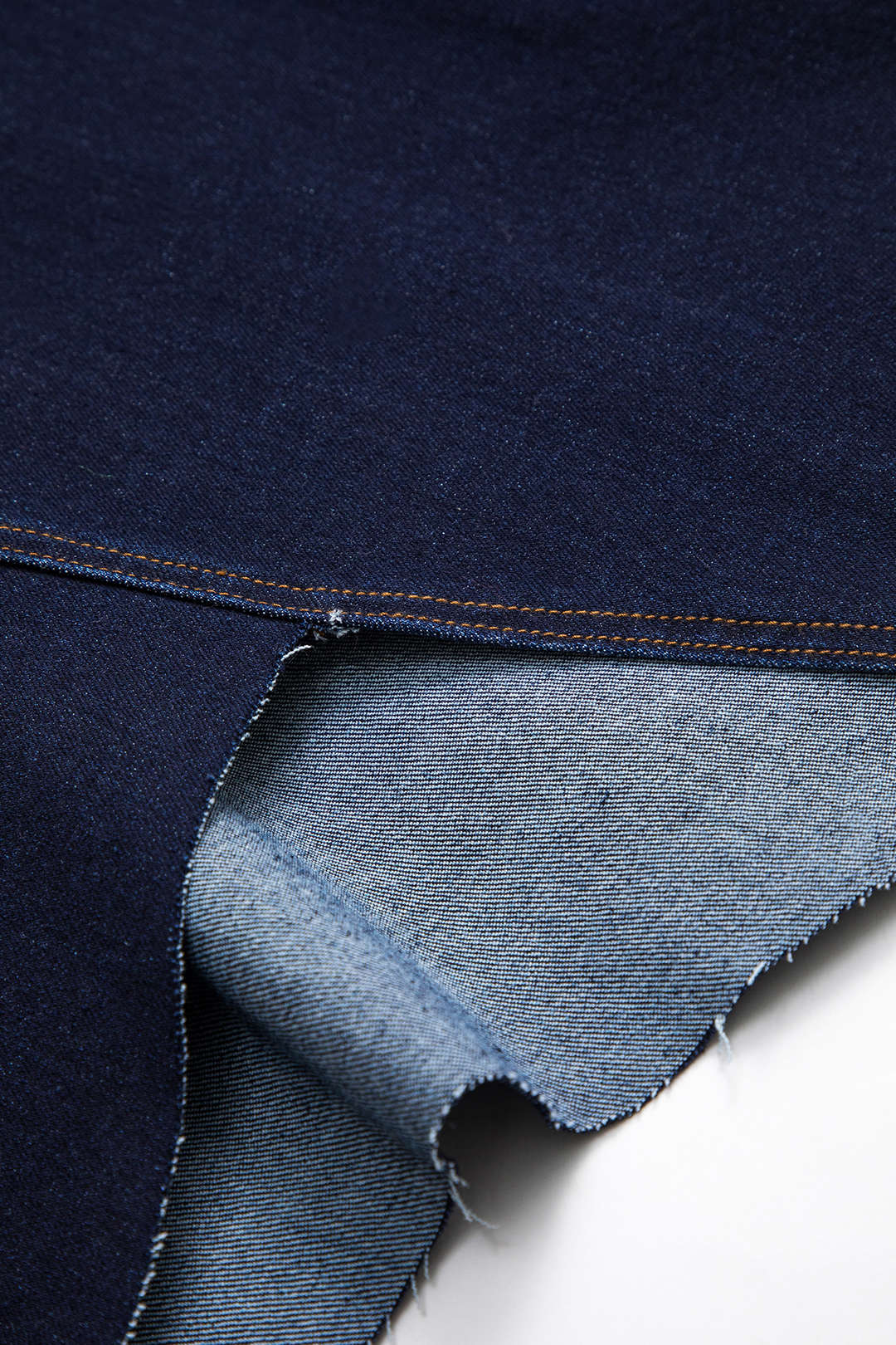 Denim Asymmetrische Knoprok