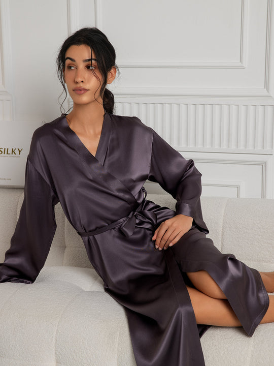 Ariella - Chique Draperende Silhouet Dames Badjas
