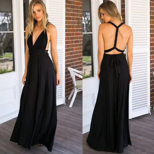 Elegante Wikkeljurk Dames – Midi Jurk met V-Hals, Ceintuur en Zwierige Rok