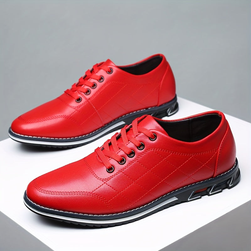 Heren Veterschoenen met Gequilte Details en Sportzool