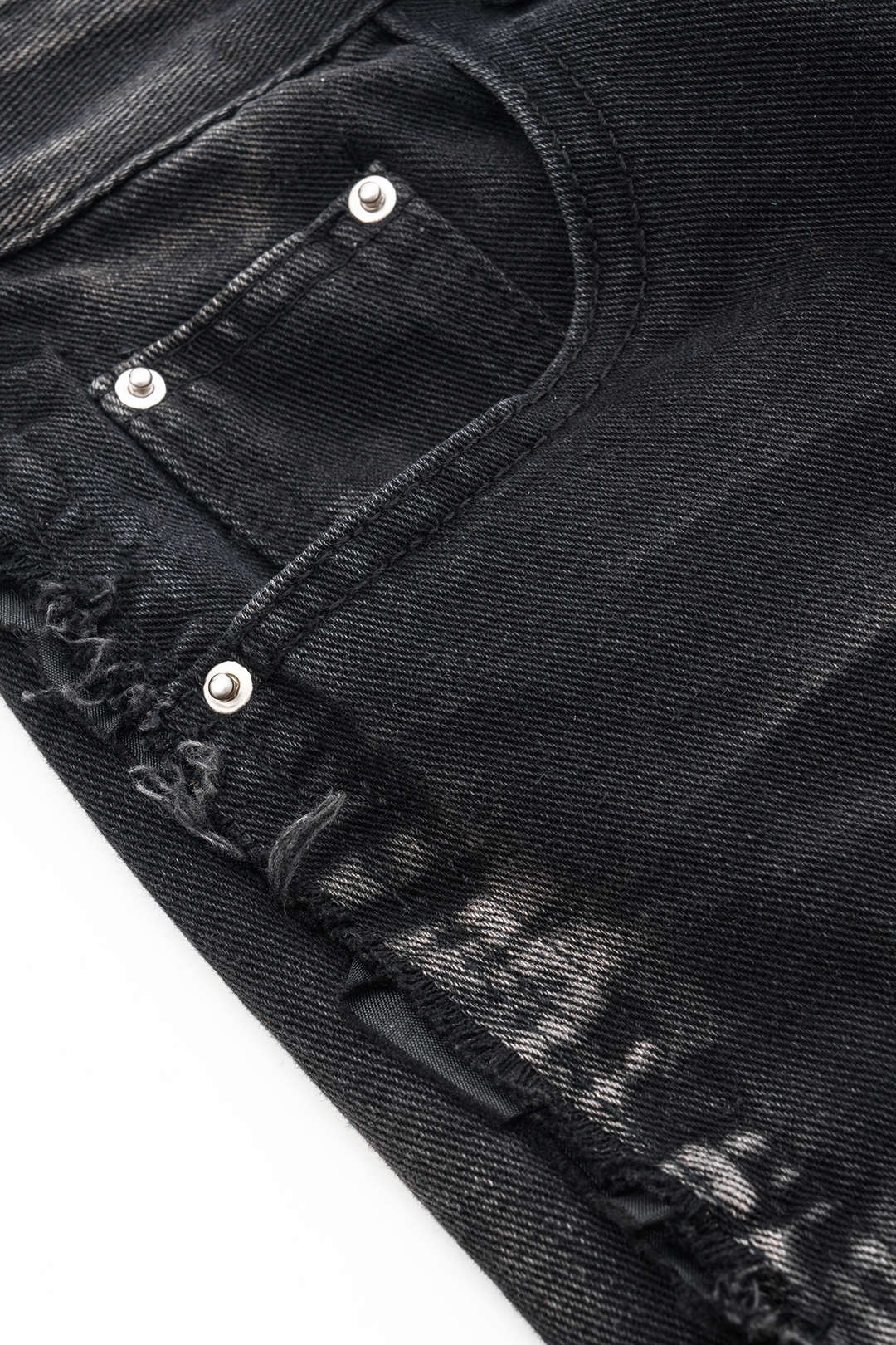 Denim Vervaagde Wijde Pijpen Zak Jeans