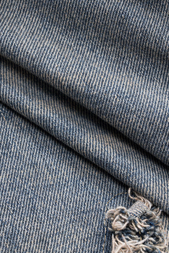 Letter Borduurden Denim Gewassen Knop Pocket Jeans