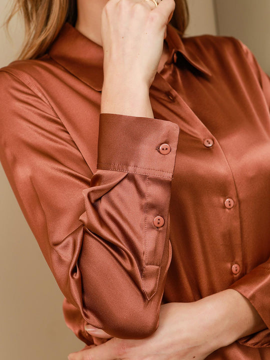Genoveva - Elegante Utility Look Dames Colshirt