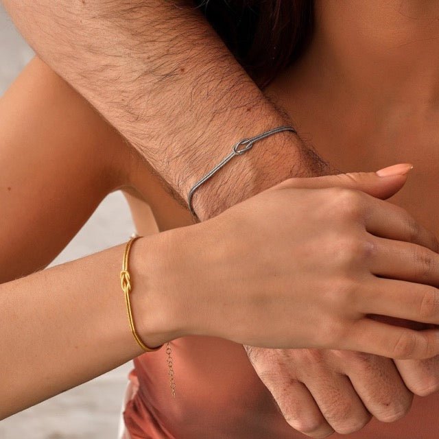 Elegante Minimalistische Armband met Liefdesknoop voor Vrouwen