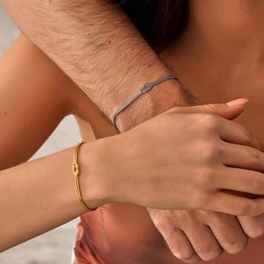 Elegante Minimalistische Armband met Liefdesknoop voor Vrouwen