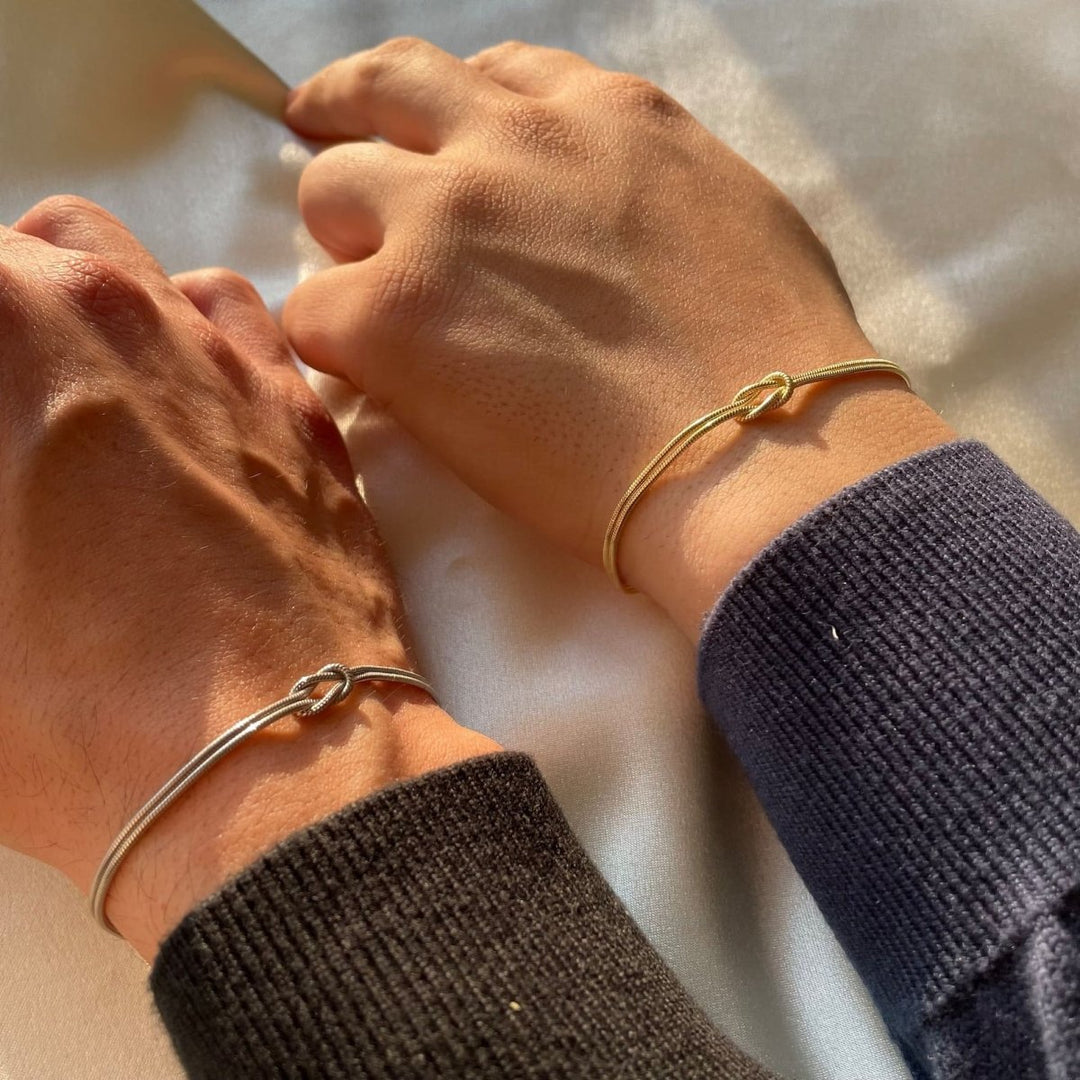 Elegante Minimalistische Armband met Liefdesknoop voor Vrouwen