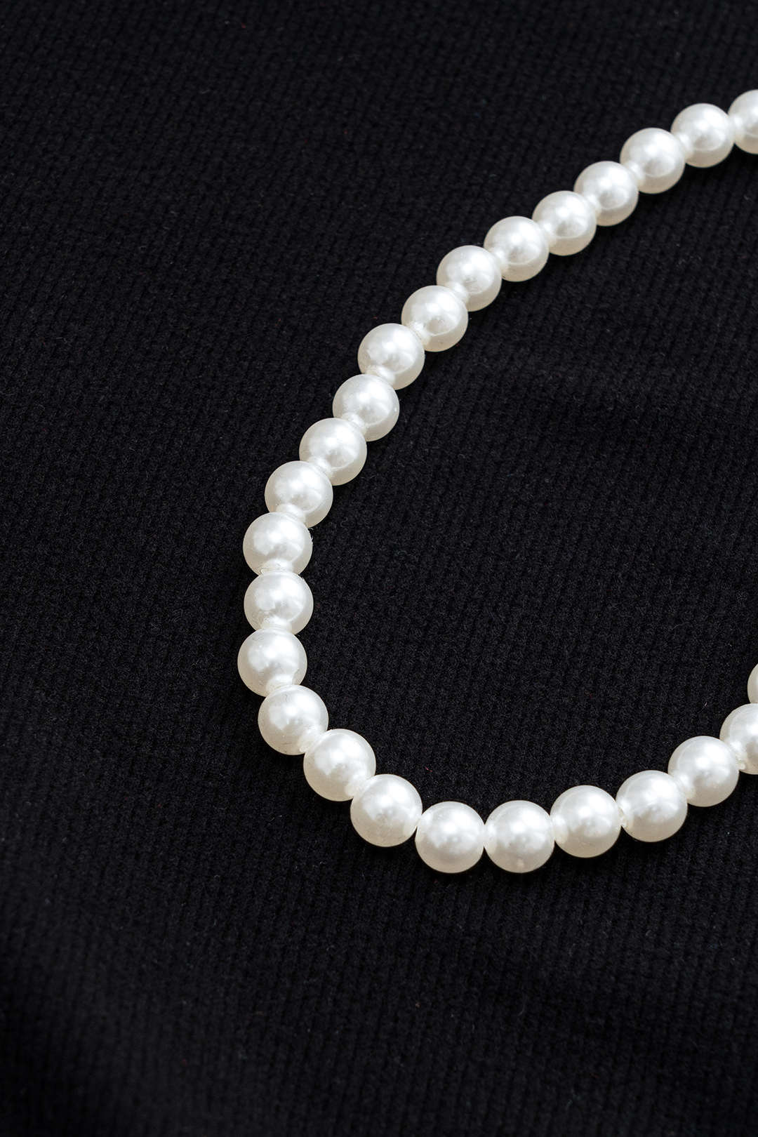 Kralenketting Rimpel Puff Zoom Lange Mouw Mini Jurk