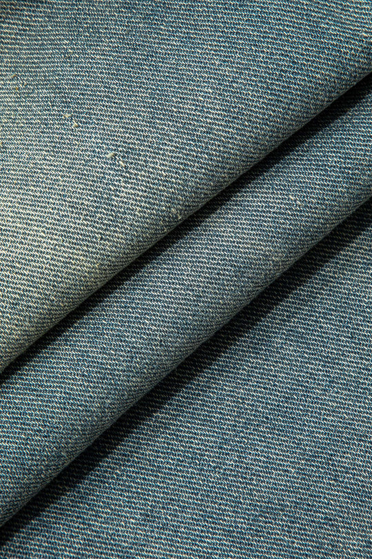 Retro Print Gewassen Gescheurde Asymmetrische Jeans
