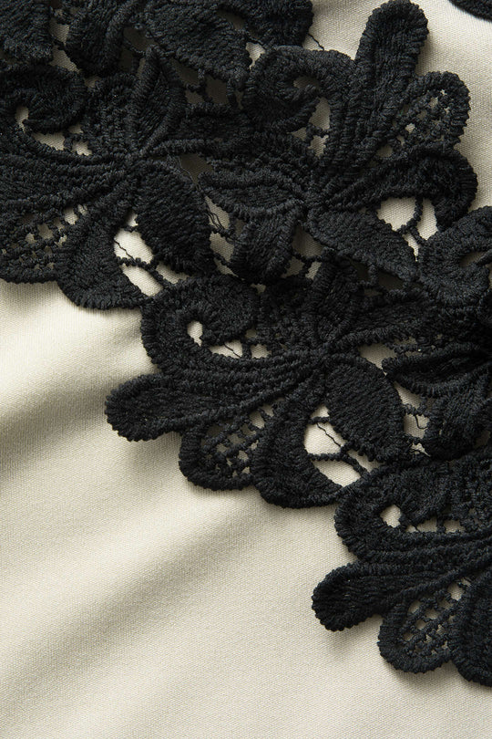 Asymmetrische Kant Paneel Midi Jurk