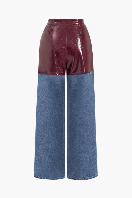 Nepleren Patchwork Jeans