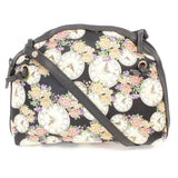 Zwarte Klokprint Mini Nepleren Handtas – Tijdloos en Trendy